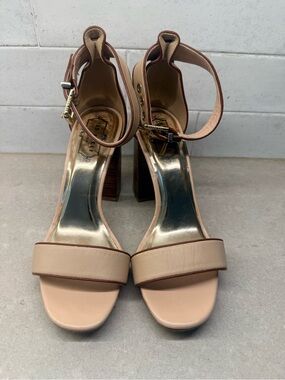 Ted Baker London Women's Nude Block Heel Sandals with Ankle Strap